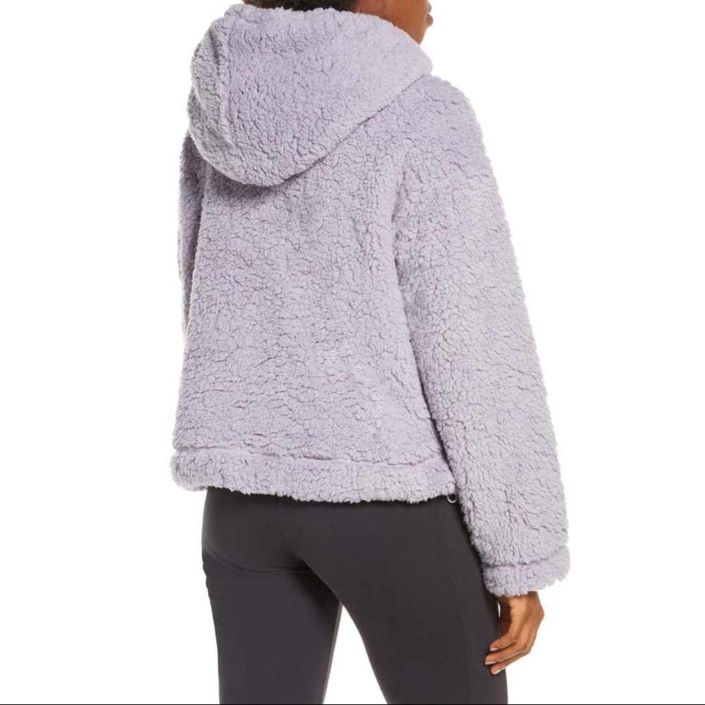 Zella Nordstrom Cassie Shearling Sherpa Hoodie - Picture 4 of 7